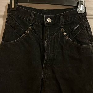 Vintage Bareback Rockies (Rocky Mountain) High Waisted Black Jeans Size 28